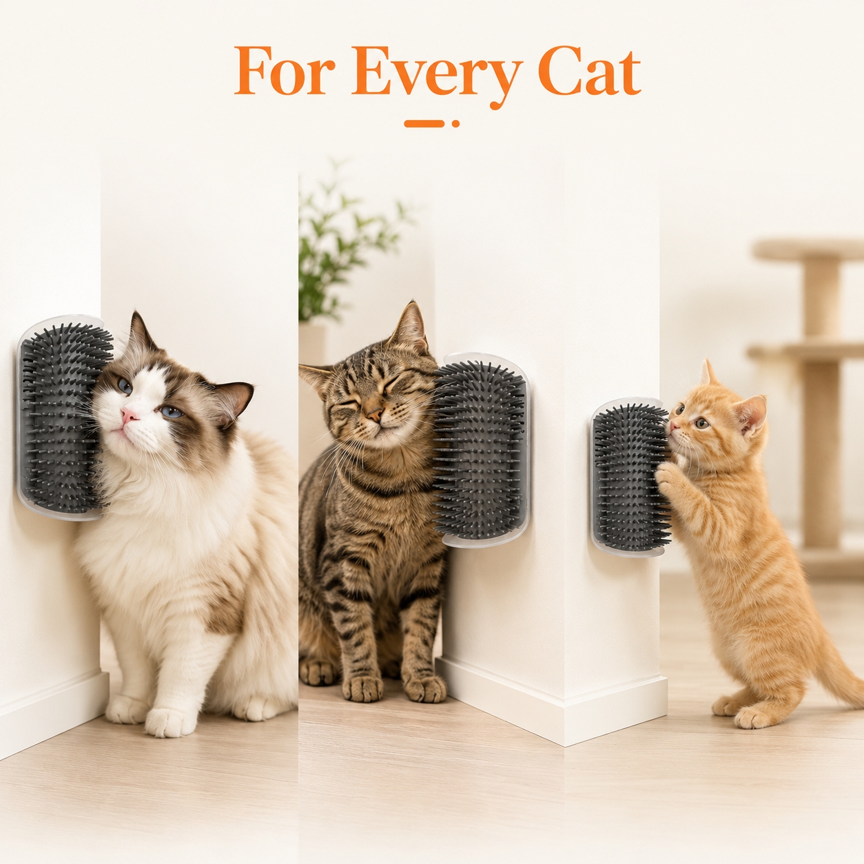 Self-Grooming Catnip Corner Scratcher