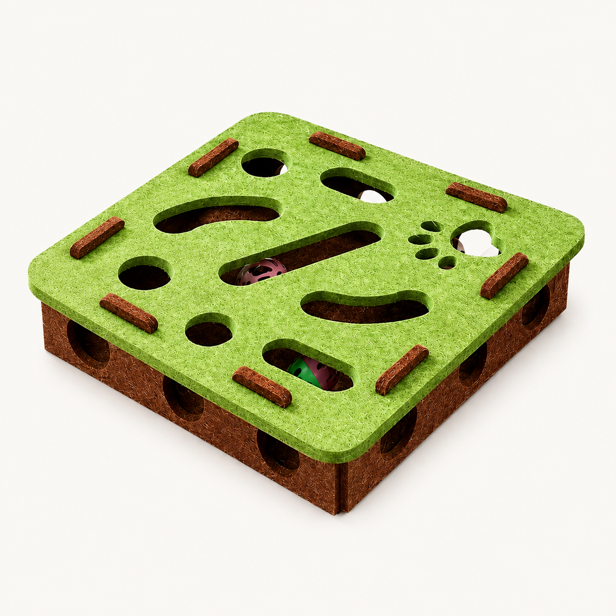 Felt Puzzle Box Cat Exercise Toy