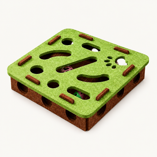 Felt Puzzle Box Cat Exercise Toy