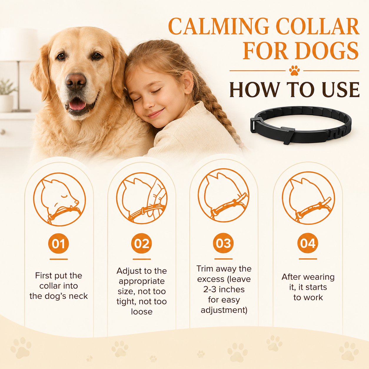 Pheromone Calming Dog Collar - 4 Pack