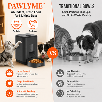 Smart Auto Pet Feeder with Timer & Remote