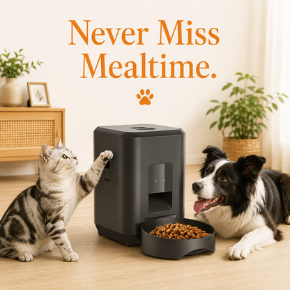 Smart Auto Pet Feeder with Timer & Remote
