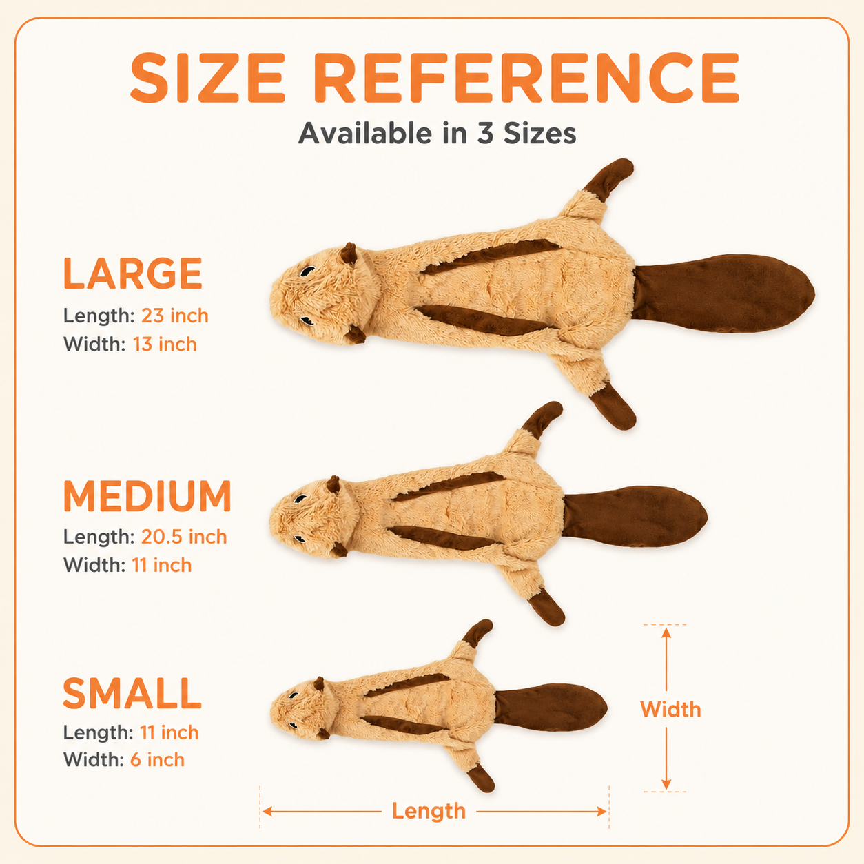 Plush Squeaky Dog Toys - 4 Pack