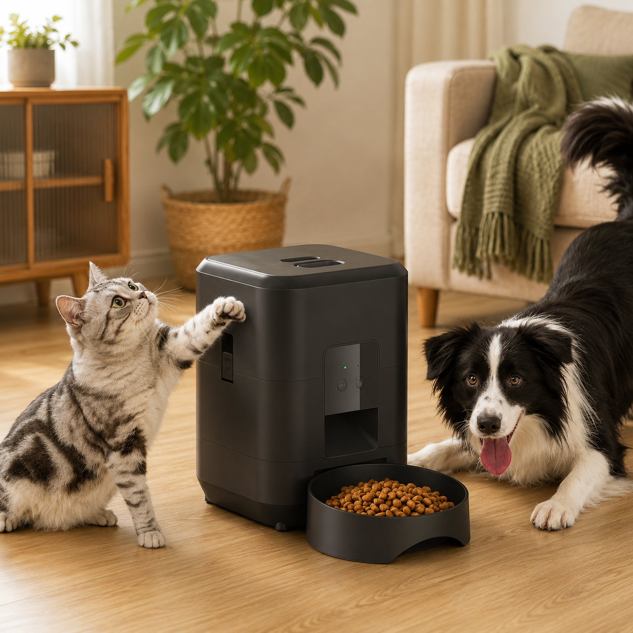 Smart Auto Pet Feeder with Timer & Remote