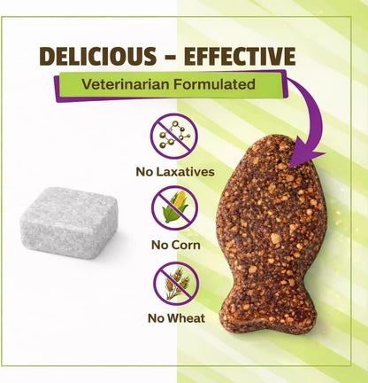 Daily Probiotic Soft Chews for Cats, Digestive and Immune Support Supplement, 100 Million CFU per Chew, Duck, 30 Count
