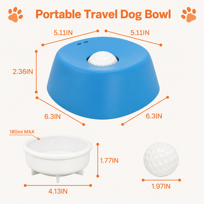 Bone-Shaped Lick Slow Feeder Bowl