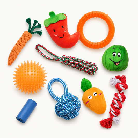 9-Piece Dog Toy Variety Pack