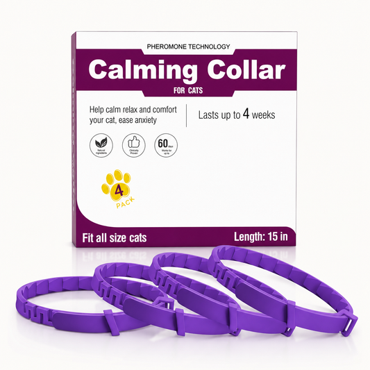 Pheromone Calming Collar for Cats - 4 Pack