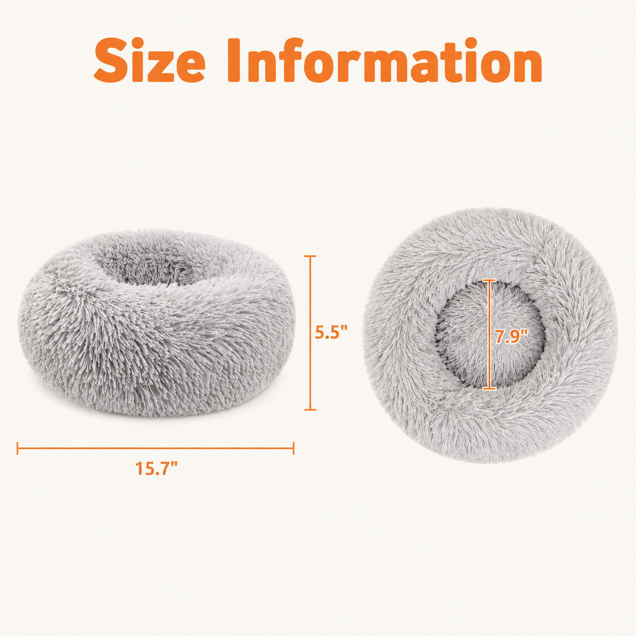 Anti-Anxiety Calming Donut Pet Bed - XS