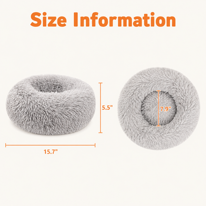 Anti-Anxiety Calming Donut Pet Bed - XS
