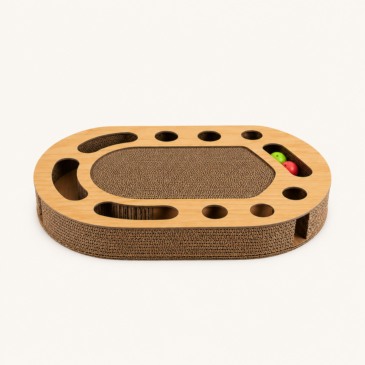 Archway Scratch & Ball Track Cat Toy