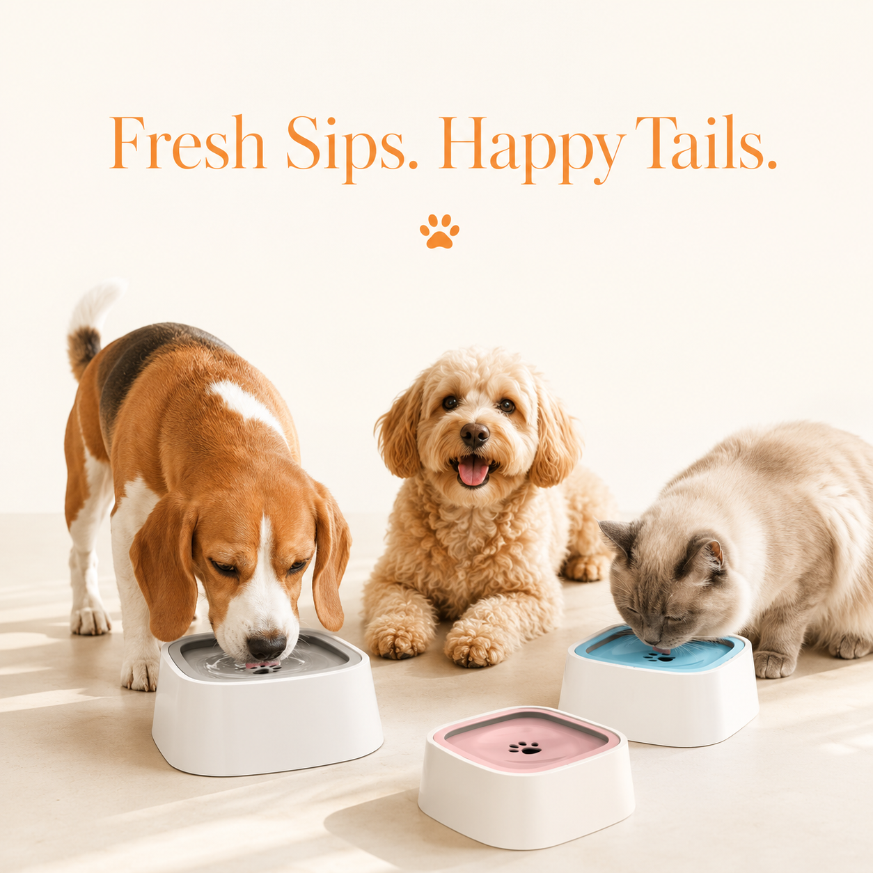 No-Spill Floating Dog Water Bowl