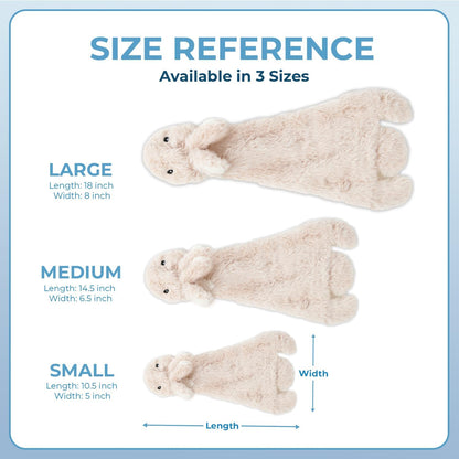 Squeaky Dog Toys with Soft Durable Fabric for Small, Medium and Large Pets Interactive Toy for Indoor Play, Supports Active Biting and Play - 4 Figures, Large
