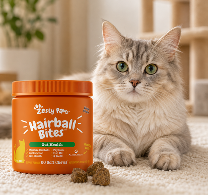 Omega Hairball Relief Bites for Cats