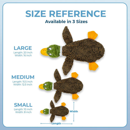 Squeaky Dog Toys with Soft Durable Fabric for Small, Medium and Large Pets Interactive Toy for Indoor Play, Supports Active Biting and Play - 4 Figures, Large