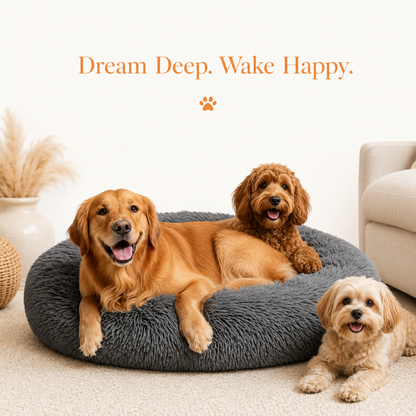 XL Calming Donut Dog Bed