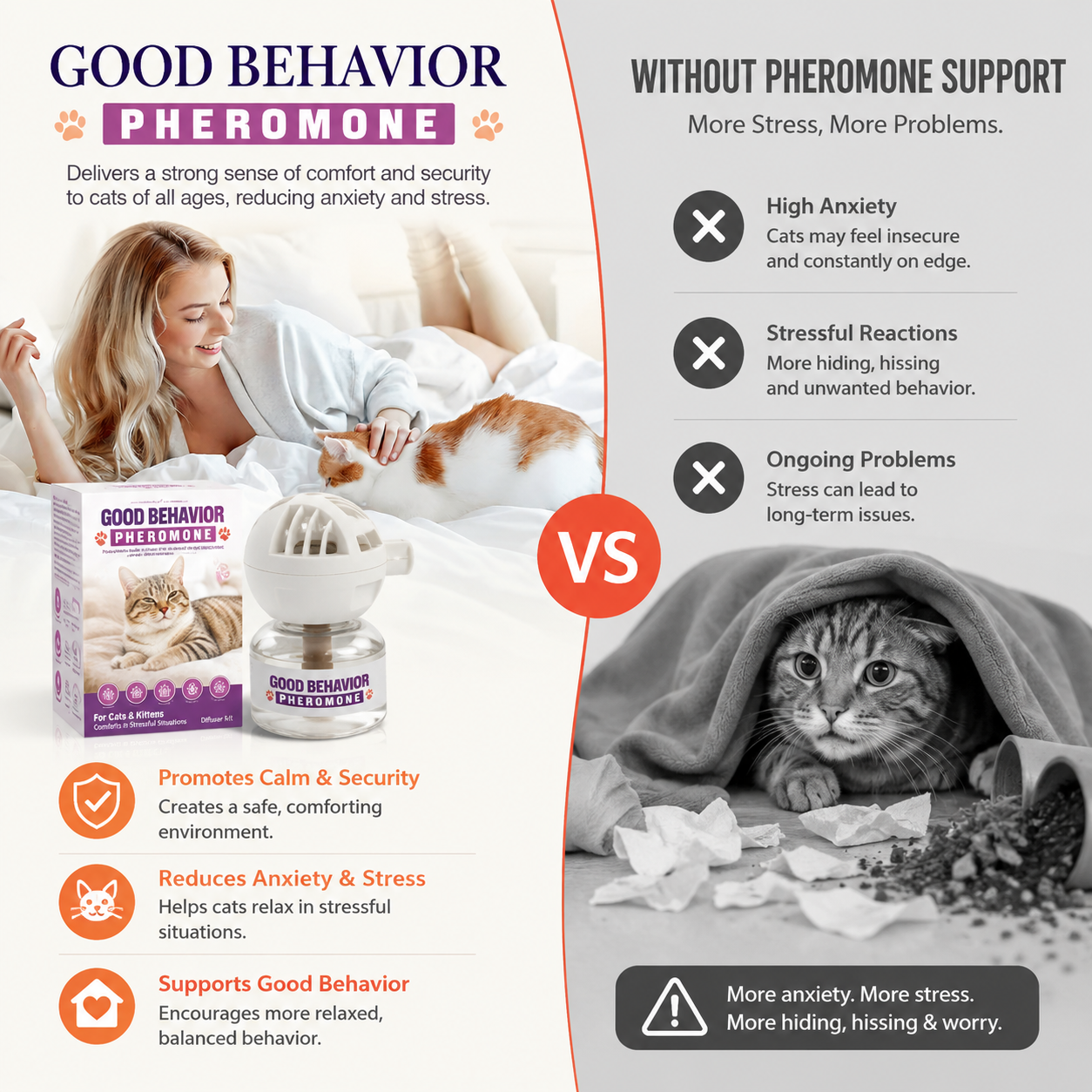 Pheromone Calming Diffuser Refill for Cats