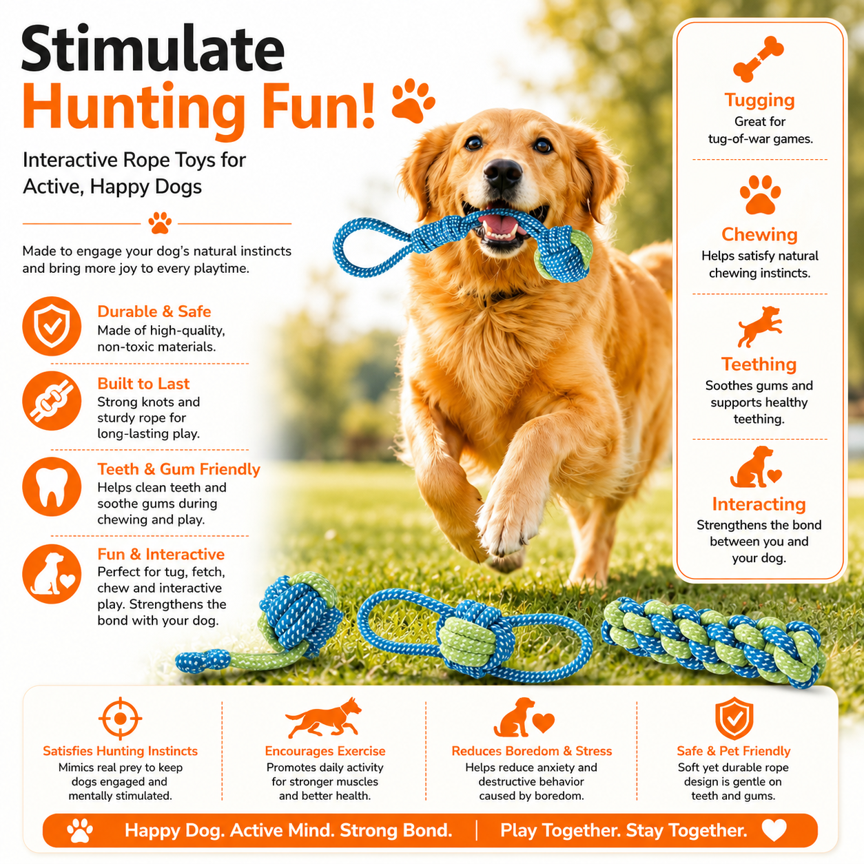 7-Piece Puppy Rope Toy Set