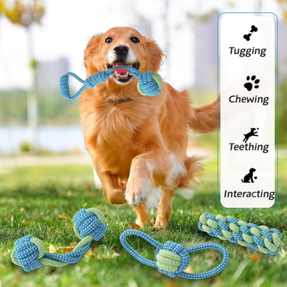 7 Pack Puppy Rope Toys, Dog Rope Toys for Small Dogs, Dog Tug Rope, Puppy Teething Rope for Teeth Cleaning and Chewing, Keep the Dog from Being Bored, Variety of Dog Cotton Rope Toys