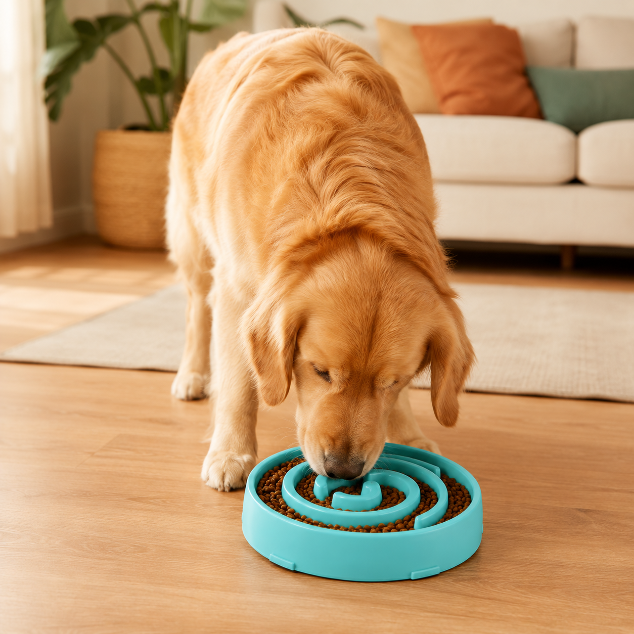 Anti-Gulping Slow Feeder Bowl