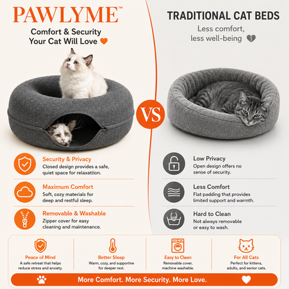 Cozy Cave & Tunnel Cat Bed