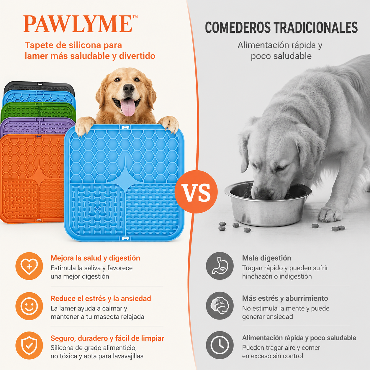 Textured Slow Lick Mat for Dogs