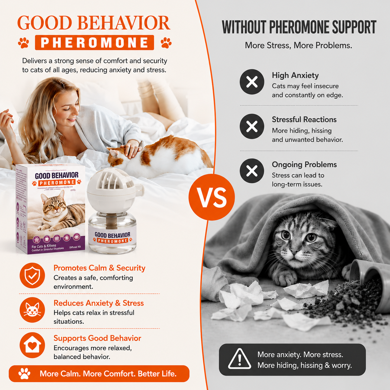 Pheromone Calming Diffuser Refill for Cats