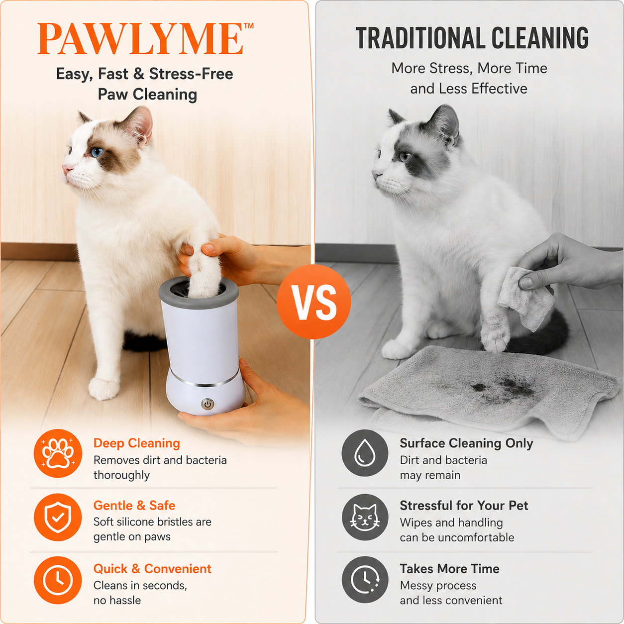 Rechargeable Electric Paw Washer