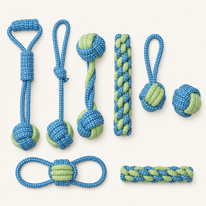 7-Piece Puppy Rope Toy Set