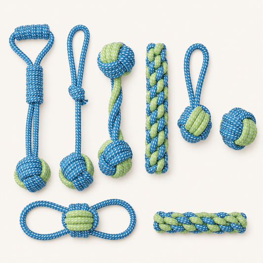 7-Piece Puppy Rope Toy Set