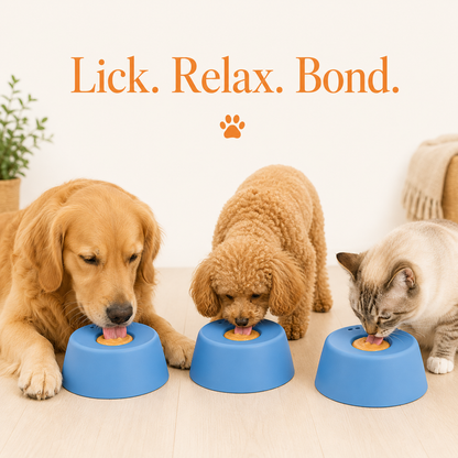 Bone-Shaped Lick Slow Feeder Bowl