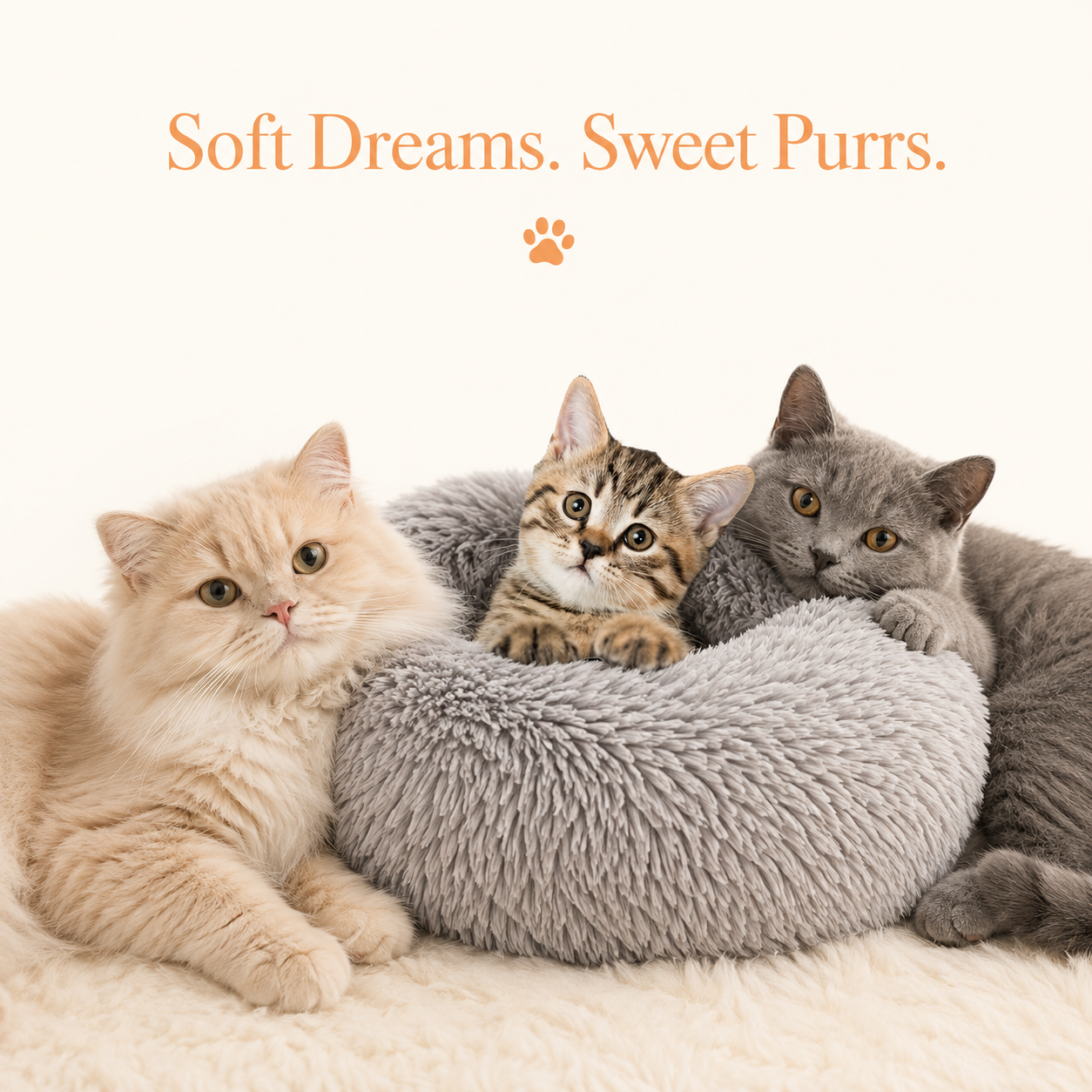 Anti-Anxiety Calming Donut Pet Bed - XS